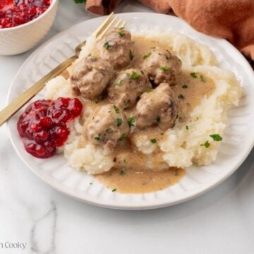 Homemade Swedish Meatballs with the Creamiest Gravy