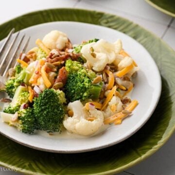 Broccoli Cauliflower Salad