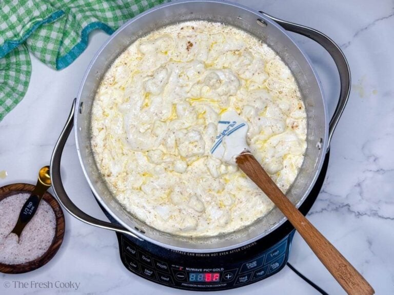 Stir until marshmallows are melted into the butter mixture.