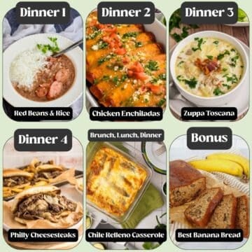 Weekly Meal Plan #1