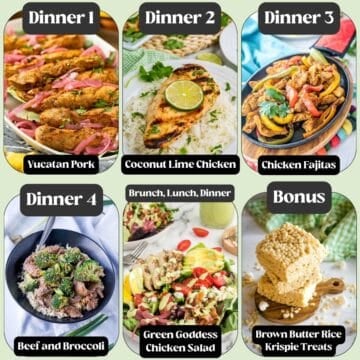 Weekly Meal Plan – #2