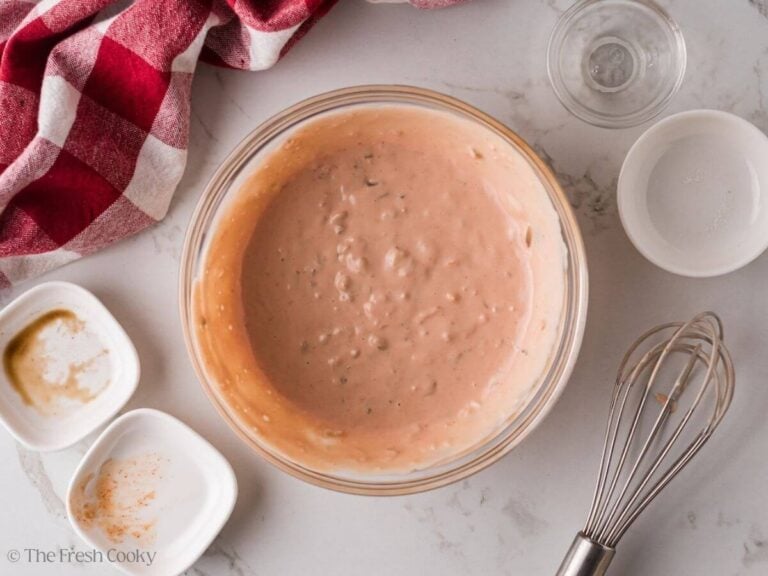 Special sauce all mixed together in a bowl.