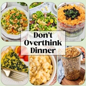 Don’t Overthink Dinner Meal Plan