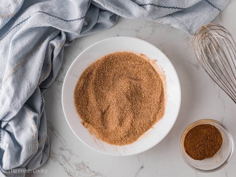 Cinnamon sugar in a bowl.