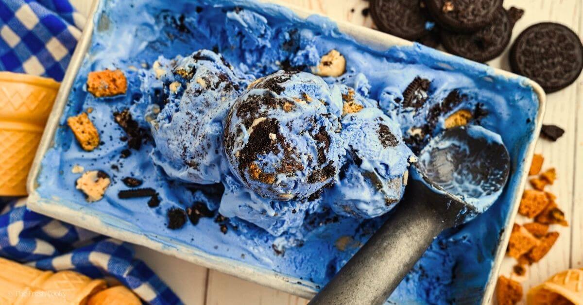 Blue Cookie Monster Ice Cream
