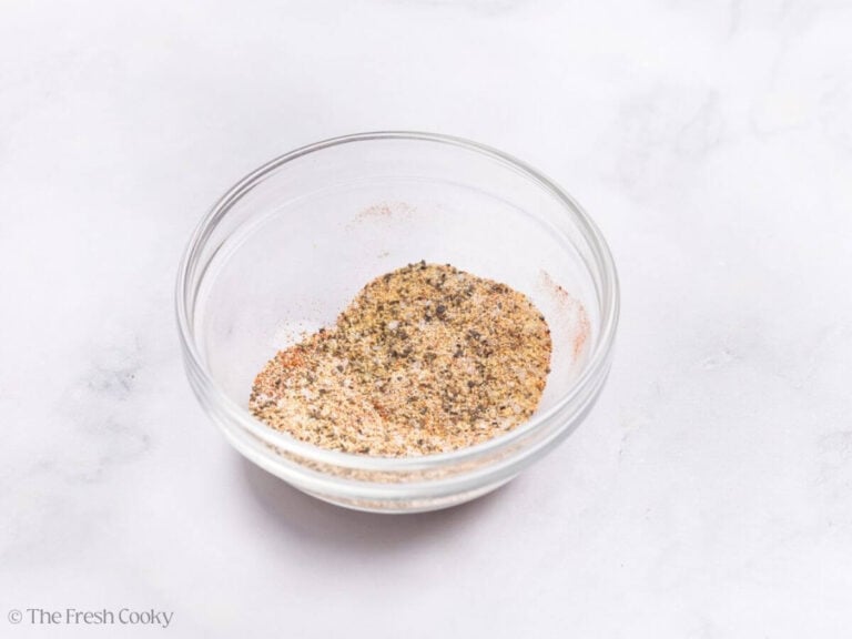 Spices mixed together in a small bowl.