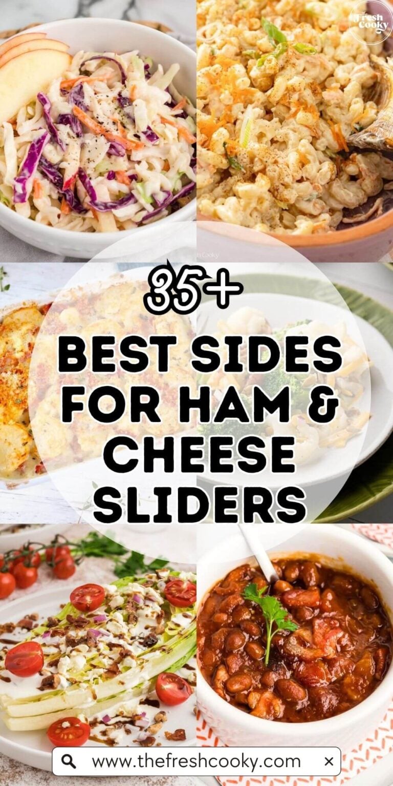 Best sides for ham and cheese sliders, a variety of sides that go great with sliders, to pin.